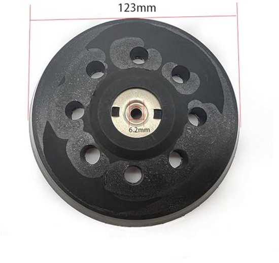 Haliya Schuurschijvenset 125 mm, 2 schuurschijven M14 met 80 schuurpapier en 2 schachten, schuurschijven, klittenband-polijstschijf, 125 mm, klittenband-polijstpads voor haakse slijpers