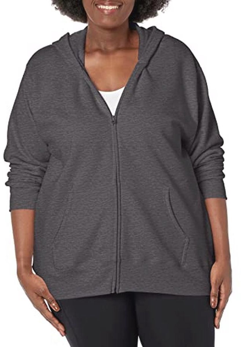 Dames EcoSmart Midweight Hoodie met ritssluiting - comfortabele capuchontrui