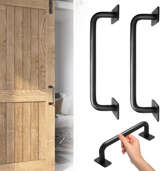 Qrity 96MM Zwarte Handgreep 2 Stuks Aluminiumlegering Handgrepen Meubelgrepen Deurgrepen Trekt aan de Handgrepen Van de Keukenlade