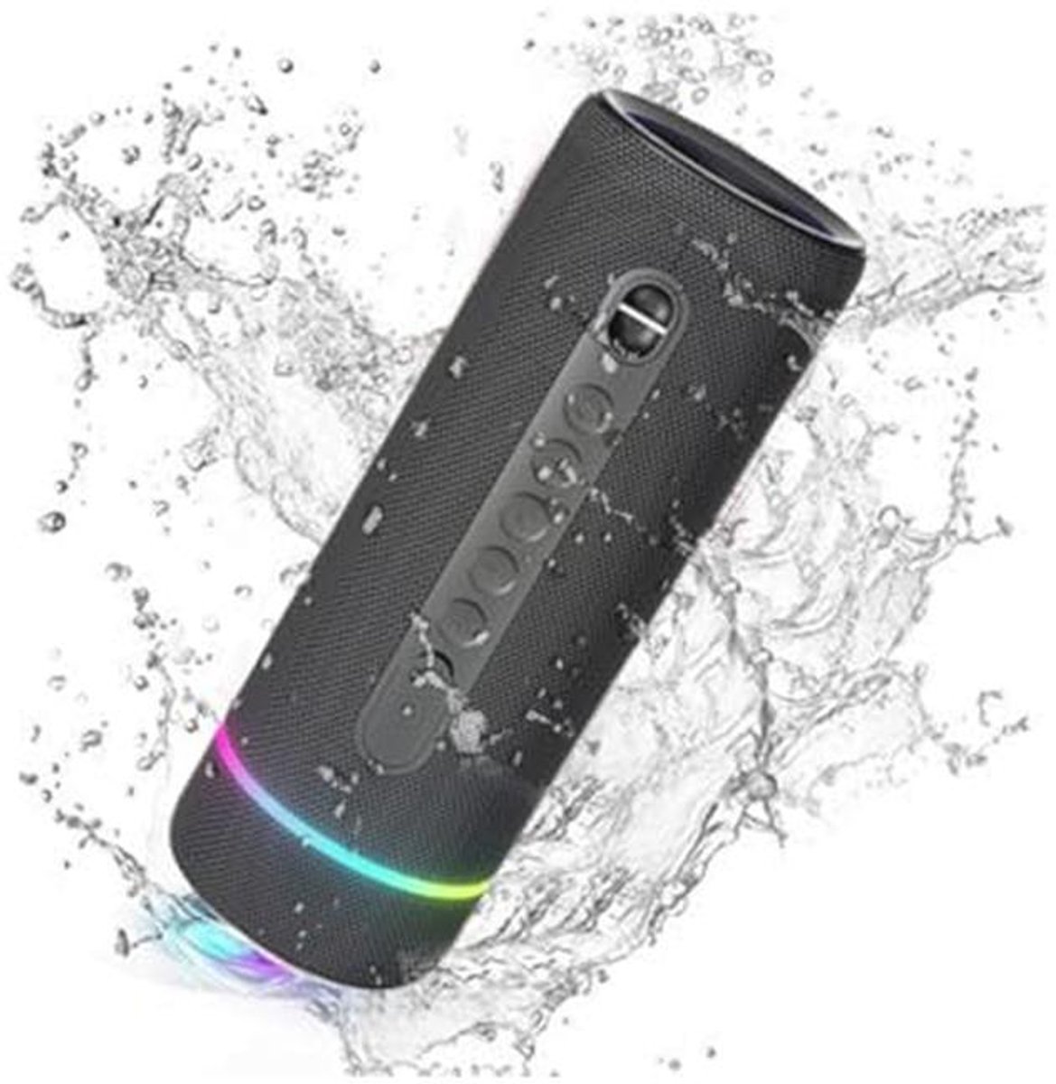 Draagbare Bluetooth-luidspreker met 30W geluid, IP66 waterdicht en RGB-verlichting - 25 uur speeltijd