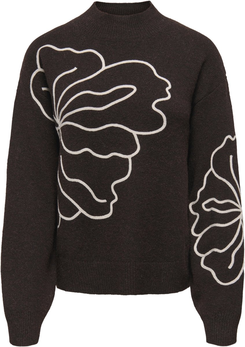 JDY - JDYJELLA L/S FLOWER PULLOVER KNT Dames Vest