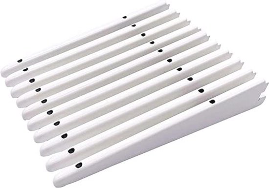 10 Stuks Verstelbare L-hoekbeugels - Zwart Staal - 100x60x30 Mm - 3 Mm Dik - Max 15 Kg Per Stuk - Voor Meubels & Pc-behuizing