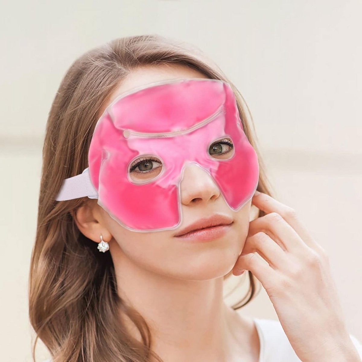 Verkoelend Oogmasker voor Migraine en Wallen - Zachte Gel Koelbril