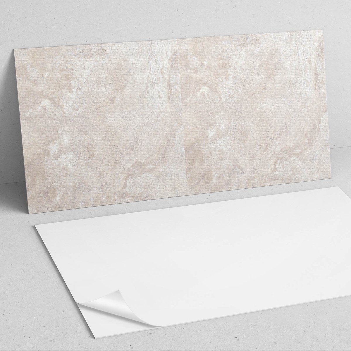Coloray Wandpanelen Zelfklevend - Natuursteenpatroon PVC Wandpaneel - 100 cm x 50 cm - Rom