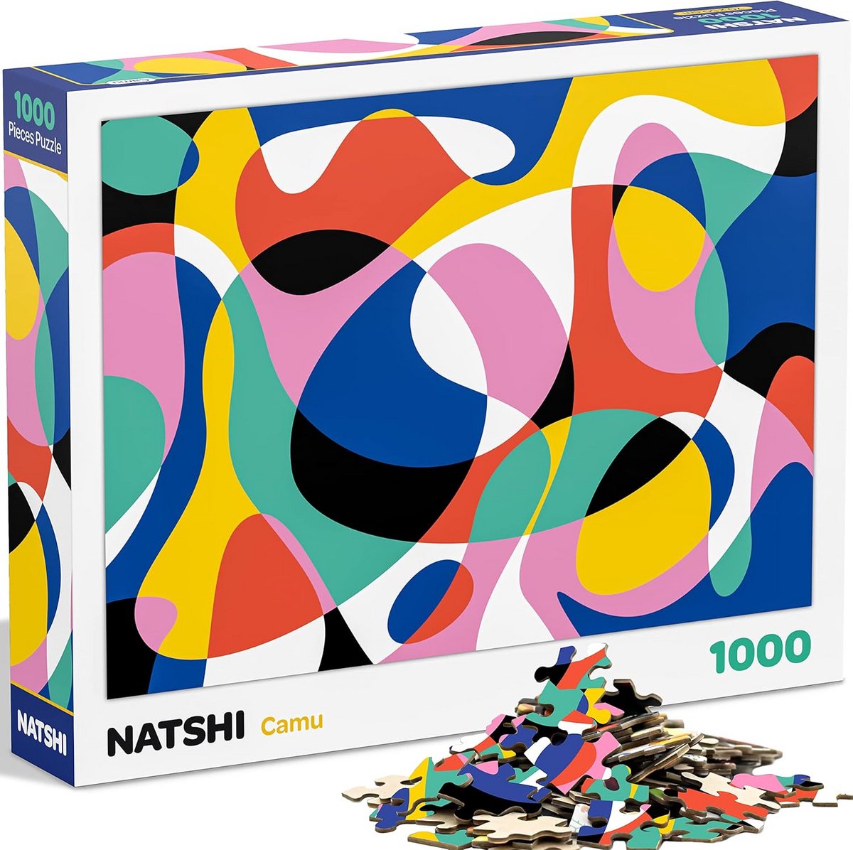 Puzzel voor Volwassenen 1000 Stukken - Moderne Kunst - 70 x 50 cm - Inclusief Poster en Hersluitbare Tas - Perfect Cadeau voor Verjaardag of Kerstmis