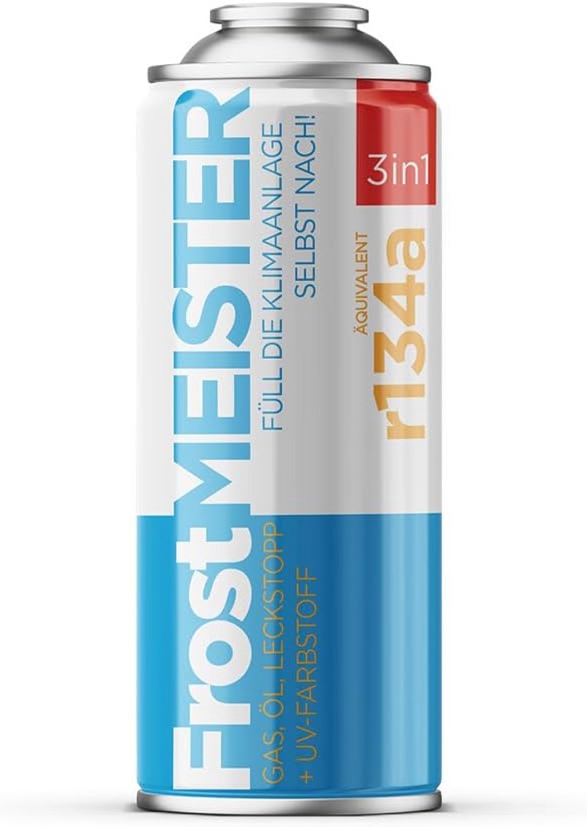 3-in-1 Navulset voor Airconditioning – 400 ml Koelmiddel, Compressorolie en Afdichtmiddel