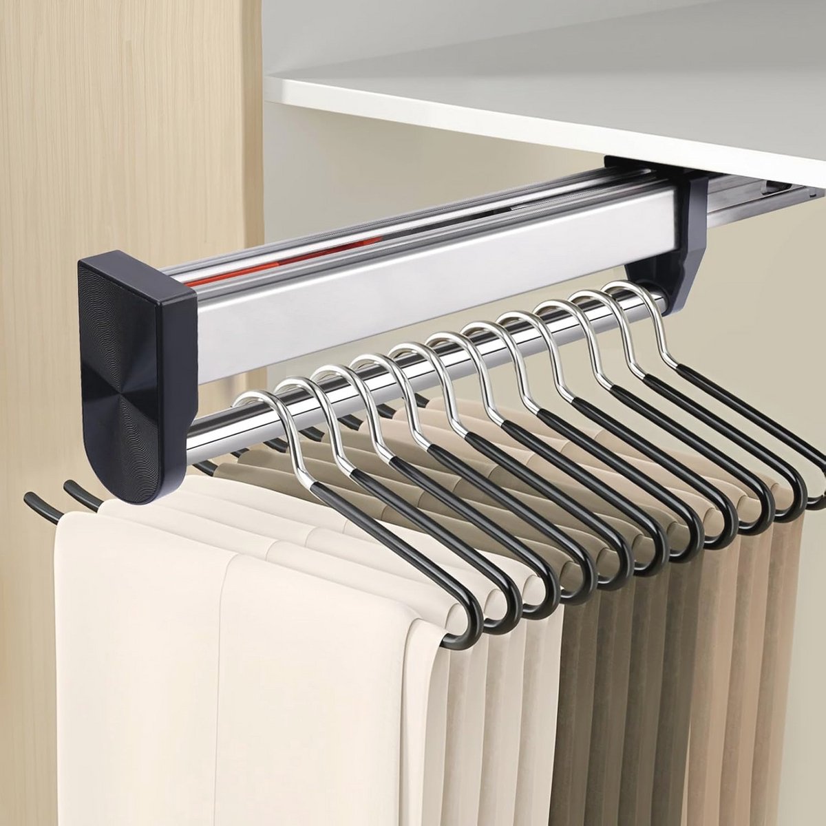 Uittrekbare kledingstang 350 mm - Verstelbare garderobe oplossing