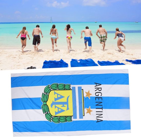 LUROON Strandhanddoek, 180 x 90 cm, extra groot, badstof, lichte strandhanddoek, camping, reishanddoek, super zachte sportstrandhanddoek