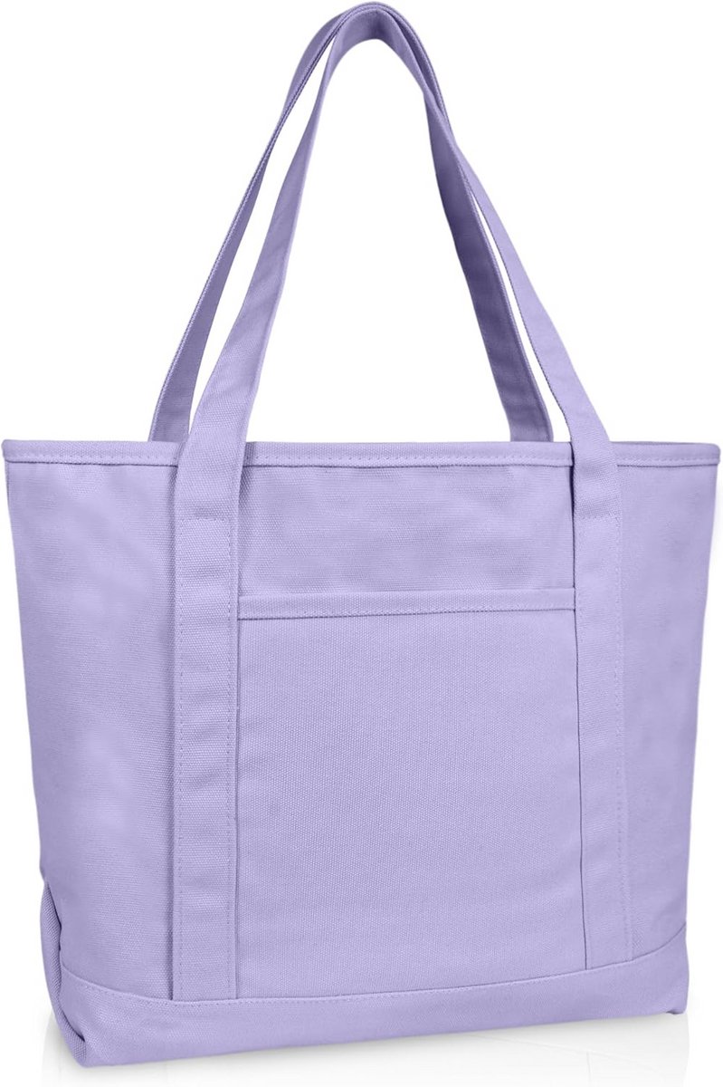 20 Inch Katoenen Canvas Boodschappentas in Diverse Kleuren