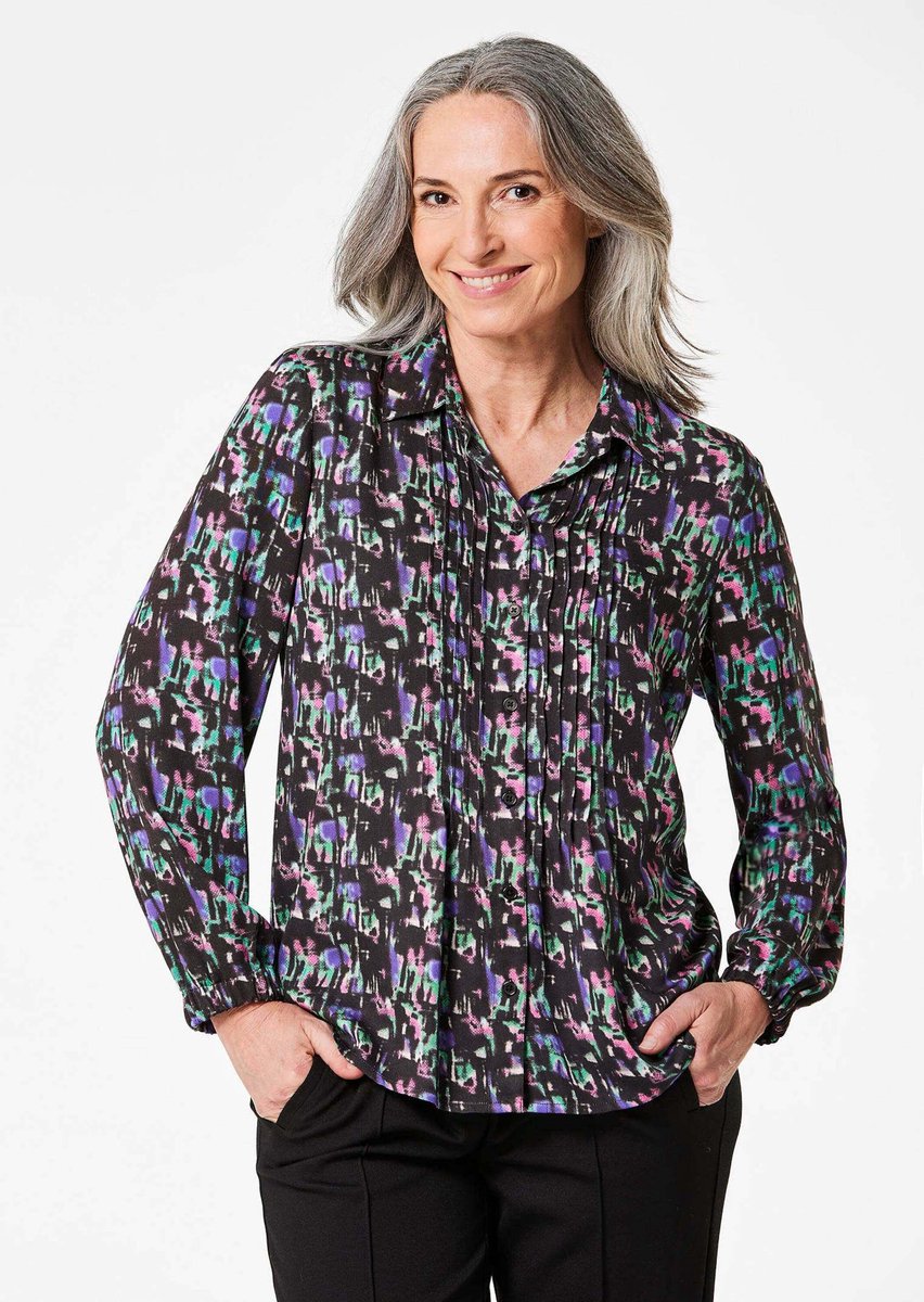 Goldner Bedrukte blouse Blouse met print