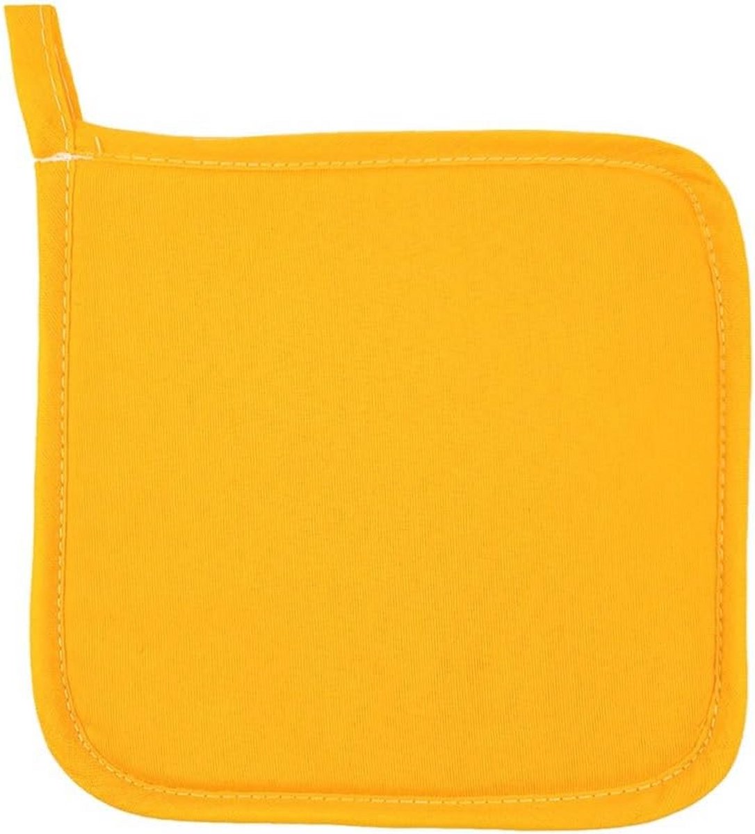 Vierkante Pannenlap 20 x 20 cm in Bananengeel - Duurzaam en Multifunctioneel