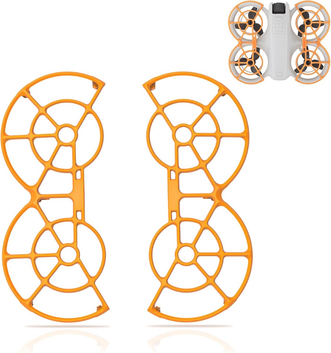 Complete bescherming voor drone-propellers met propellerbescherming en beschermring