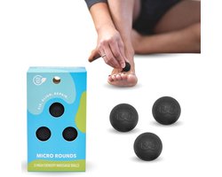 Diepe Tissue Massage Ballen Set - Myofasciale Release Ballen voor Voeten, Kaak en Handen - Trigger Point Therapie (3 Stuks)
