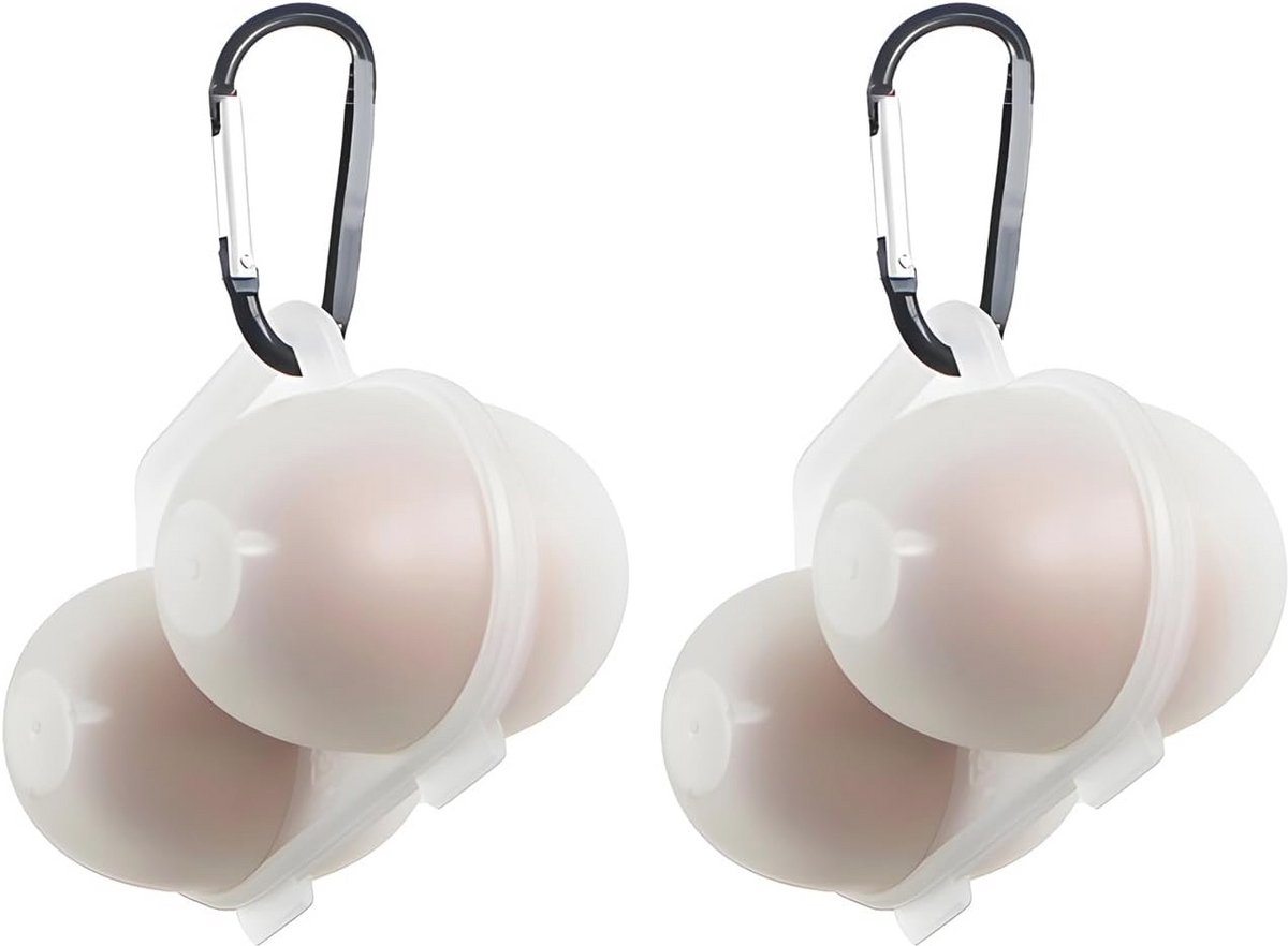 Eierdoos voor 2 eieren - Kunststof Opbergdoos voor Koelkast en Outdoor Gebruik