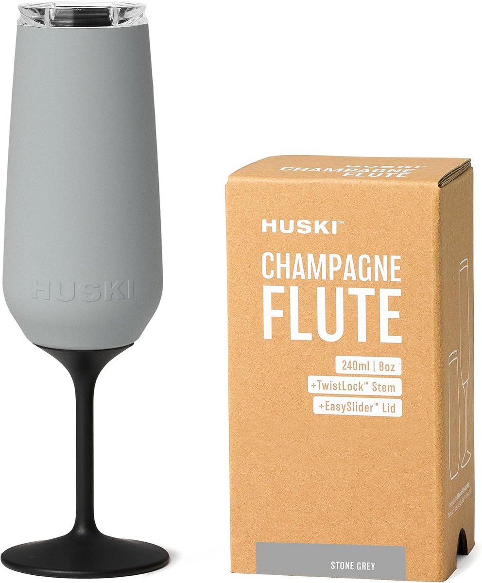 Premium Champagnefluit met Deksel - Roestvrij Staal - Ideaal voor Picknicks en Feestjes