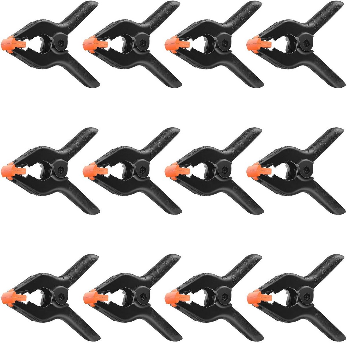 Houtbewerking A-clips - 12 Stuks Zware Nylon Veerklemmen voor Projecten en Fotostudio
