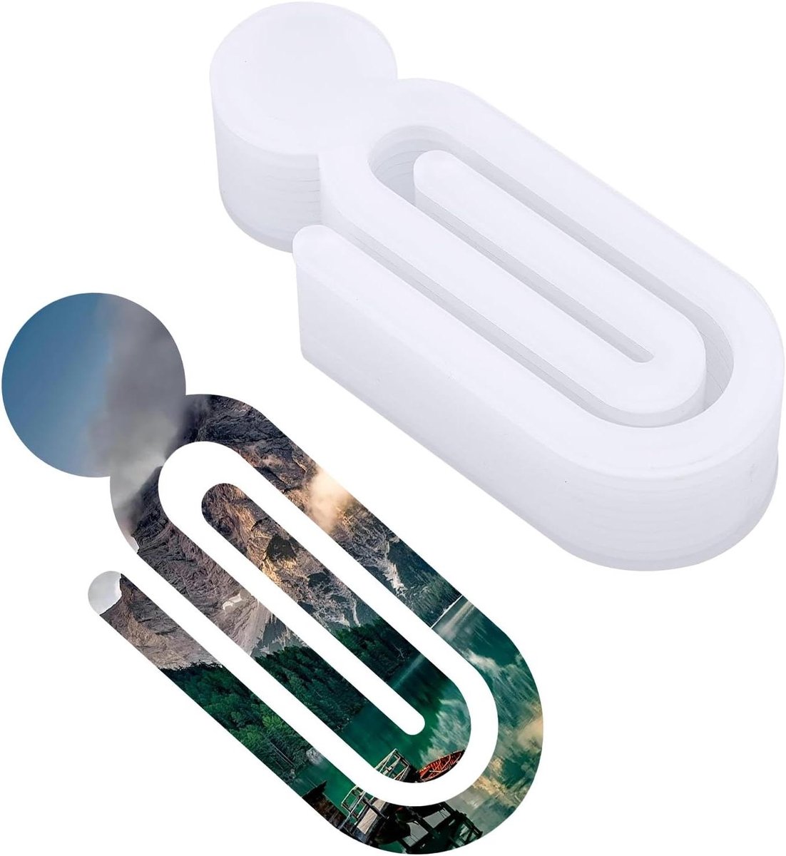 Allecta - Sublimatie Paperclips 10 stuks, Ronde Kop, Acryl, Sublimatie Klembord, Thuis School Kantoor