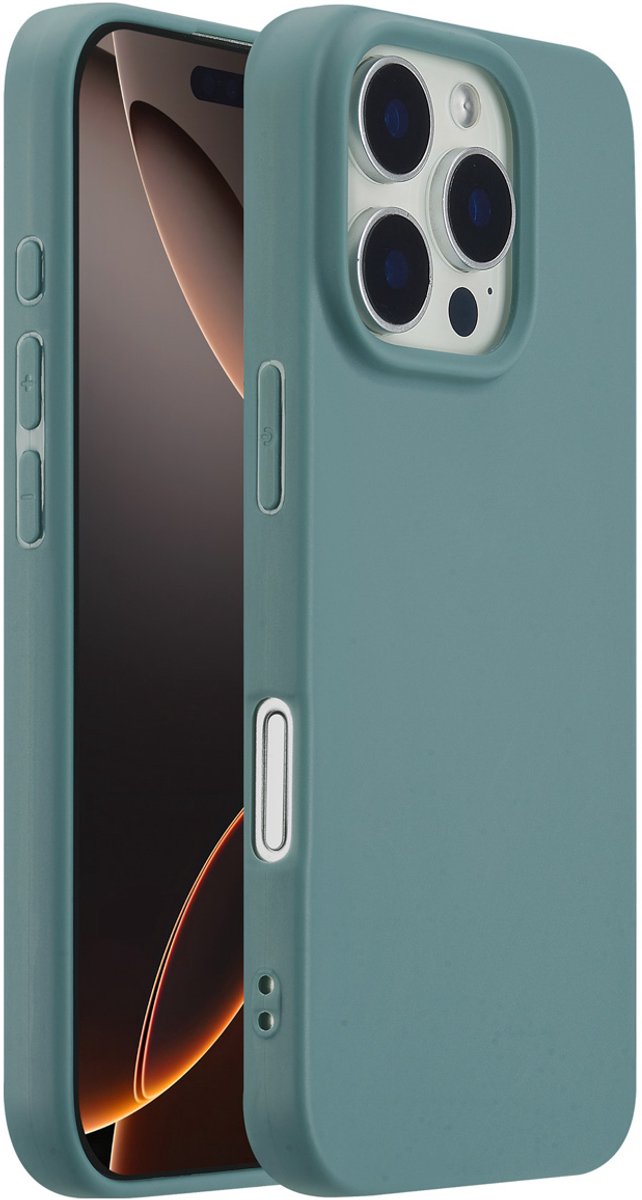 imoshion Hoesje - Geschikt voor Apple iPhone 16 Pro - Color Backcover - Pine Green
