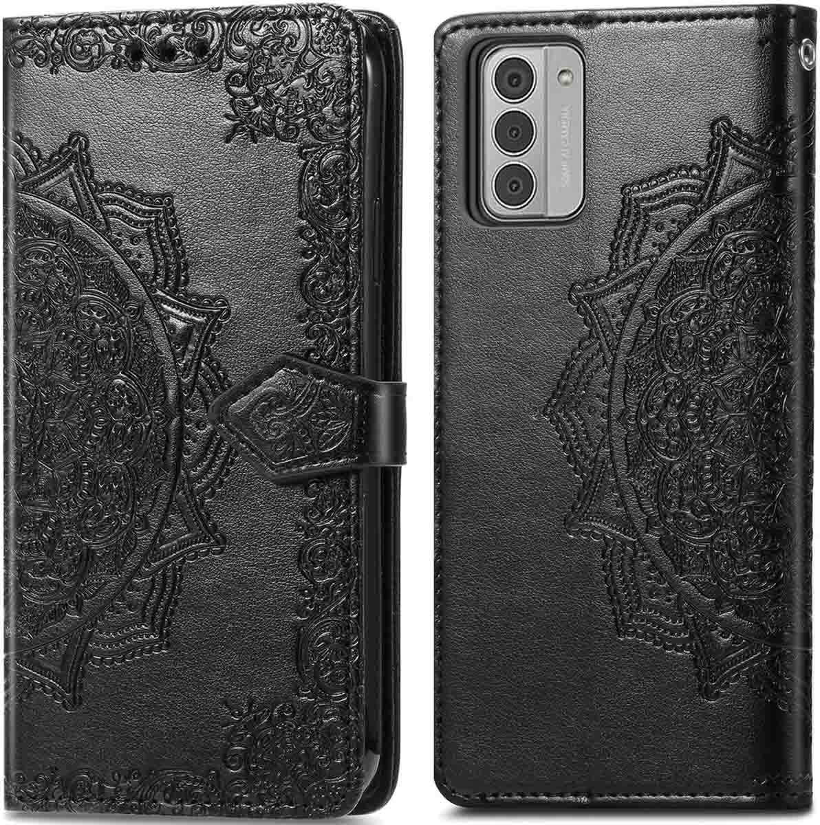 imoshion Hoesje - Geschikt voor Nokia G42 - Mandala Bookcase - Zwart