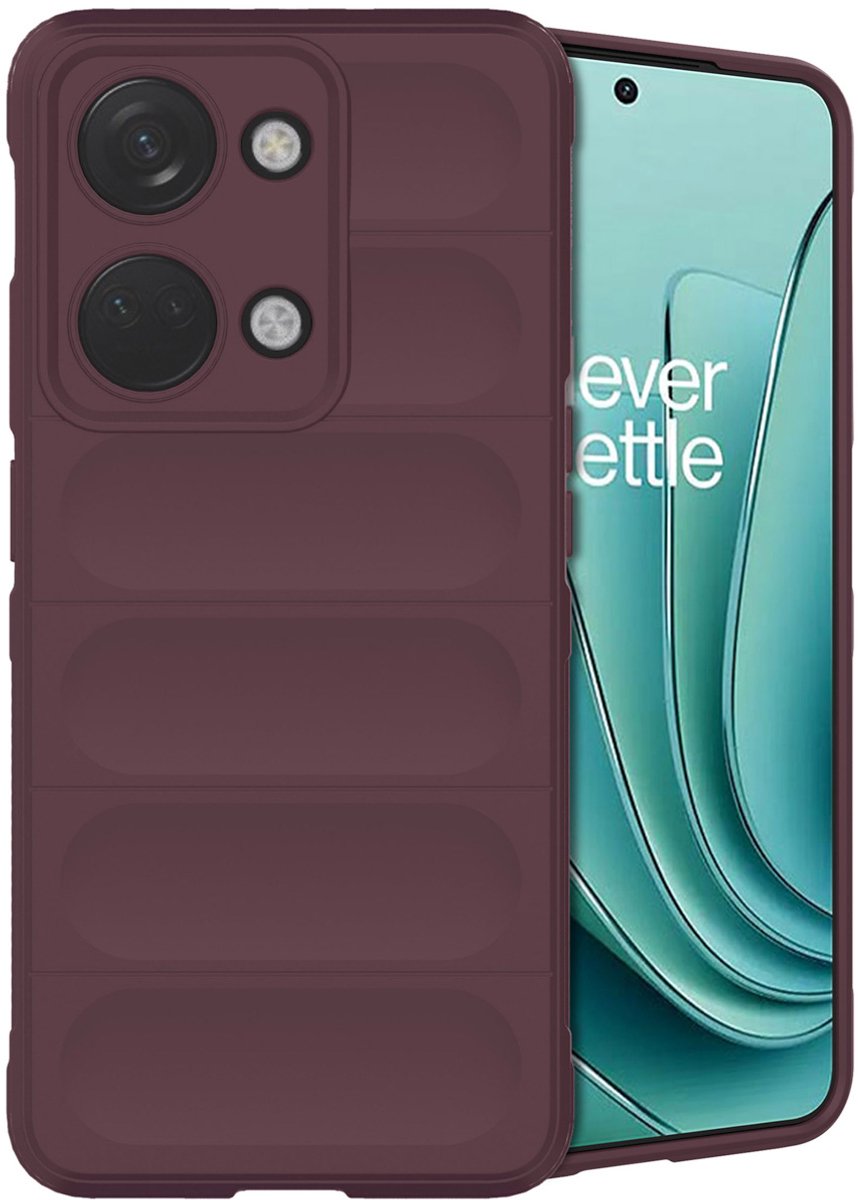 imoshion Hoesje - Geschikt voor OnePlus Nord 3 - EasyGrip Backcover - Aubergine
