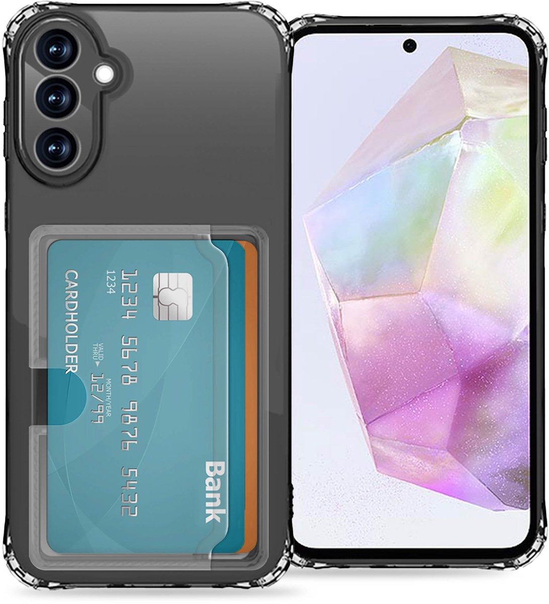 imoshion Hoesje met Pasjeshouder - Geschikt voor Samsung Galaxy S23 FE - Transparant