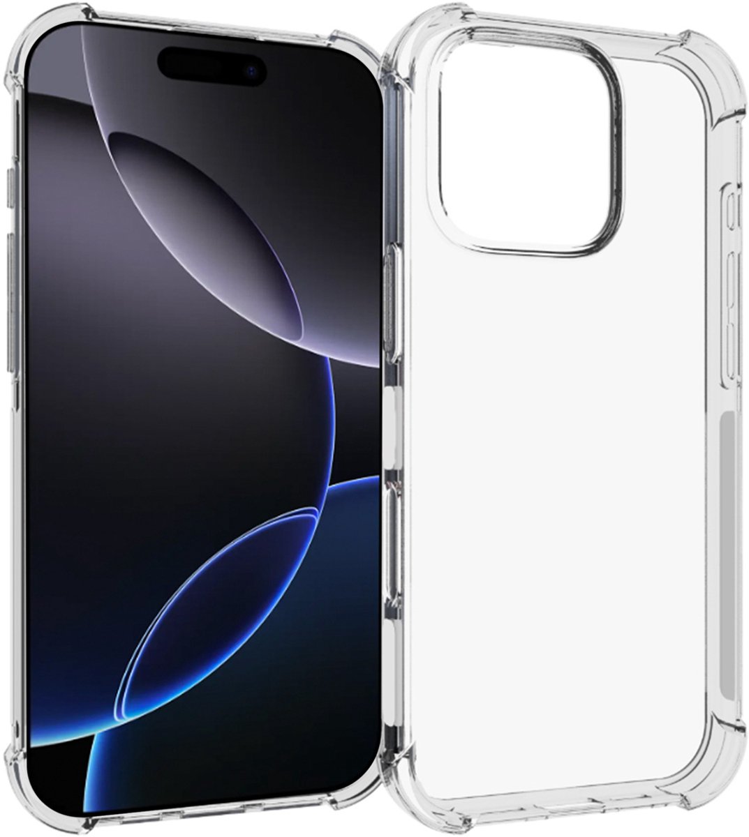 imoshion Hoesje - Geschikt voor Apple iPhone 16 Pro - Shockproof Case - Transparant