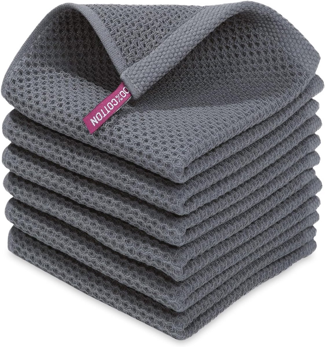 Keuken Reinigingsdoeken Donkergrijs 30x30 cm - 6 Stuks