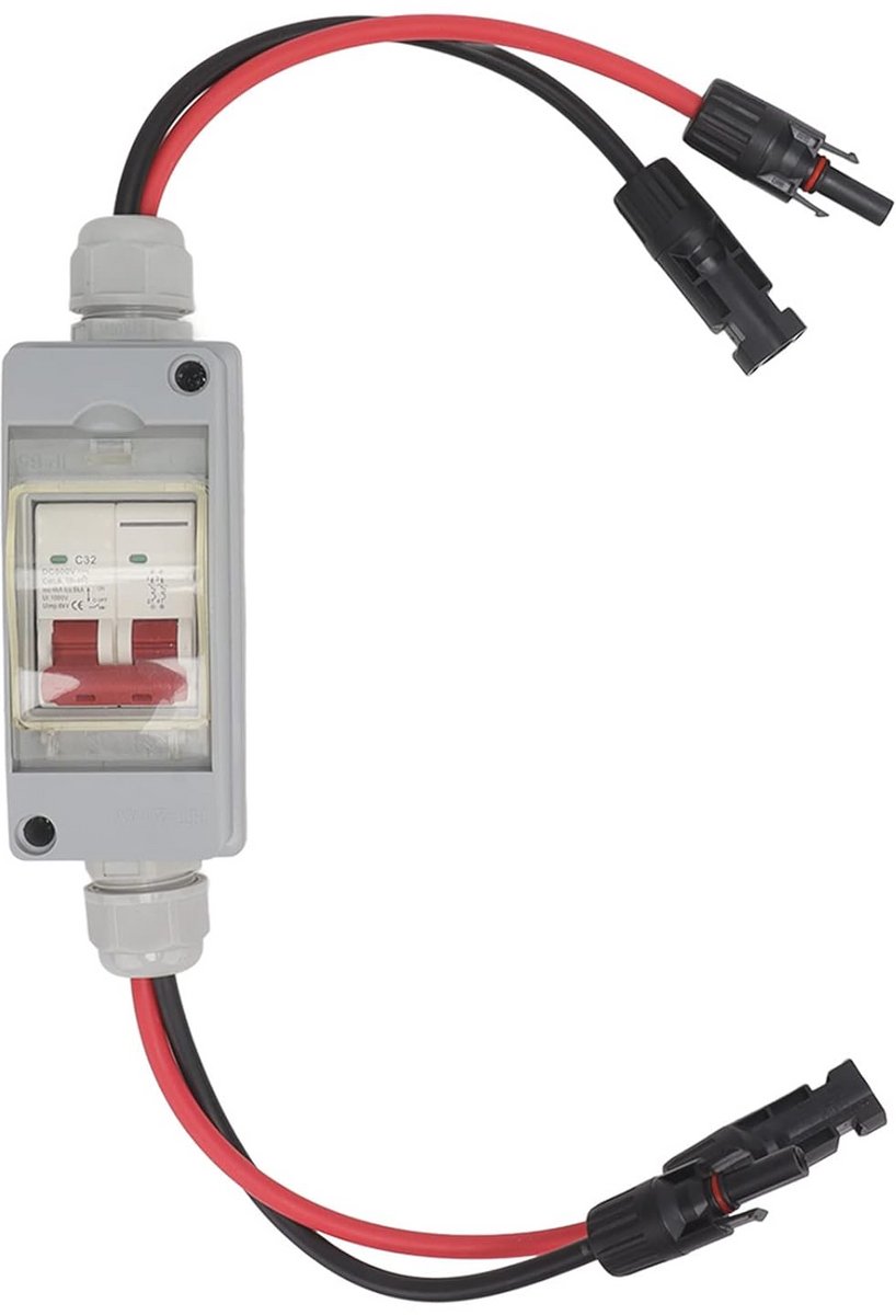 500V DC Scheidingsschakelaar voor Zonnepanelen - Miniatuur Stroomonderbreker met IP65 Bescherming