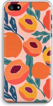 Case Company® - iPhone 5 / 5S / SE (2016) hoesje - Perzik - Soft Cover Telefoonhoesje - Bescherming aan alle Kanten en Schermrand