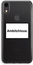 Case Company® - iPhone XR hoesje - Ambitchious - Soft Cover Telefoonhoesje - Bescherming aan alle Kanten en Schermrand