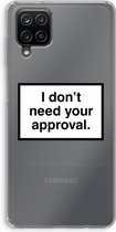 Case Company® - Samsung Galaxy A12 hoesje - Don't need approval - Soft Cover Telefoonhoesje - Bescherming aan alle Kanten en Schermrand