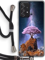 Case Company® - Samsung Galaxy A52 hoesje met Koord - Ambition - Telefoonhoesje met Zwart Koord - Bescherming aan alle Kanten en Over de Schermrand