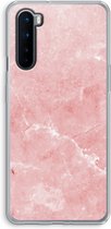 Case Company® - OnePlus Nord hoesje - Roze marmer - Soft Cover Telefoonhoesje - Bescherming aan alle Kanten en Schermrand