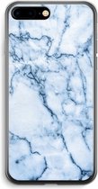 Case Company® - iPhone 7 PLUS hoesje - Blauw marmer - Soft Cover Telefoonhoesje - Bescherming aan alle Kanten en Schermrand