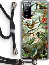 Case Company® - Samsung Galaxy S20 FE / S20 FE 5G hoesje met Koord - Haeckel Trochilidae - Telefoonhoesje met Zwart Koord - Bescherming aan alle Kanten en Over de Schermrand