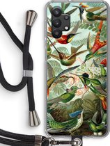 Case Company® - Samsung Galaxy A32 5G hoesje met Koord - Haeckel Trochilidae - Telefoonhoesje met Zwart Koord - Bescherming aan alle Kanten en Over de Schermrand