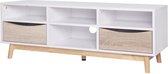 MARS Tv-meubel - Wit - L 116 x D 40 x H 42 cm