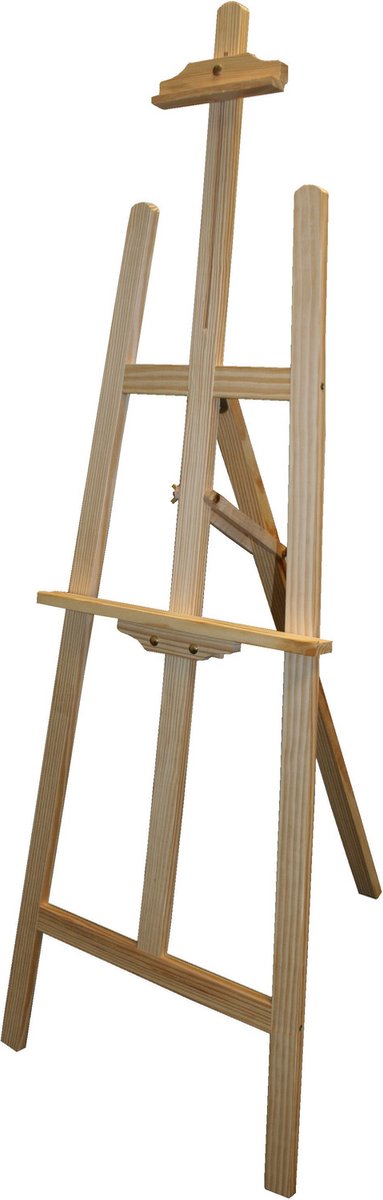 Vinsetto Schildersezel Staande Opvouwbare Houten In Hoogte Verstelbare Atelier Met Houder Voor Kunstschilderen Doeken Tot 92 Cm Hoogte Natuur 1011734919