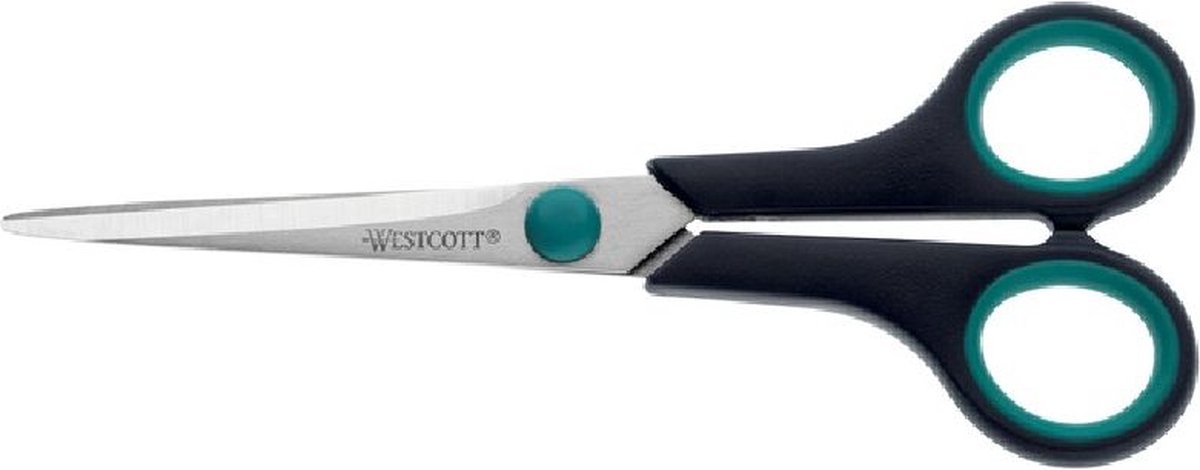Schaar easy grip 18cm rvs, soft grip