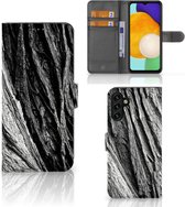 Wallet Book Case Geschikt voor Samsung Galaxy A13 5G | Geschikt voor Samsung Galaxy A04s Smartphone Hoesje Valentijn Cadeautje Man Boomschors