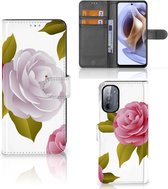 Wallet Book Case Motorola Moto G31 | G41 Telefoon Hoesje Cadeau voor haar Roses