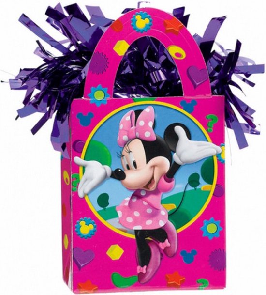 ballongewicht Minnie Mouse junior 9 cm papier roze