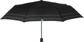 paraplu mini Time heren 97 cm microfiber zwart/grijs