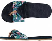 teenslippers Tropical meisjes polyester groen/roze mt 35-36