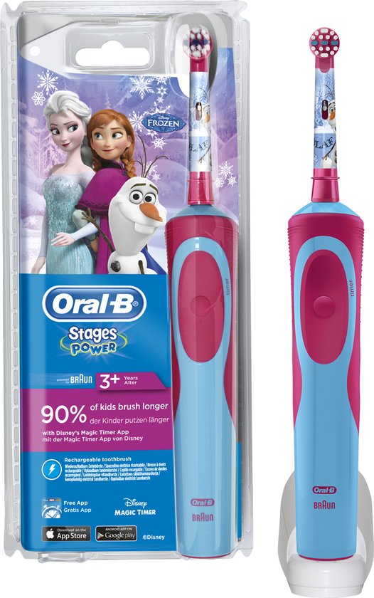 Oral-B Stages Power Kids Frozen - Elektrische Tandenborstel - 1 Handvat en 1 Opzetborstel
