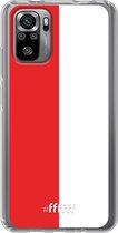 6F hoesje - geschikt voor Xiaomi Redmi Note 10S -  Transparant TPU Case - Feyenoord #ffffff