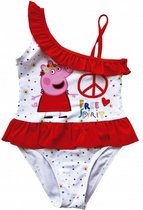 badpak Peppa Pig meisjes polyester wit mt 92