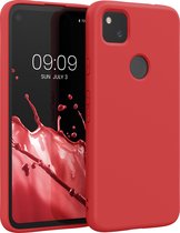 kwmobile telefoonhoesje voor Google Pixel 4a - Hoesje voor smartphone - Back cover in klassiek rood