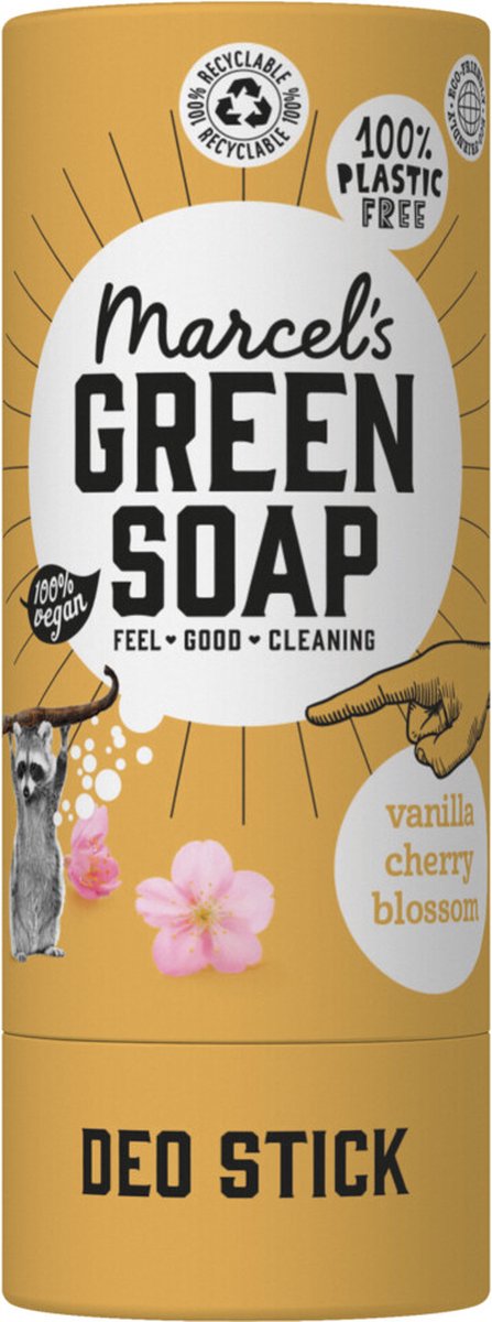 Marcel's Green Soap Deo Stick Vanille & Kersenbloesem - 40 gram