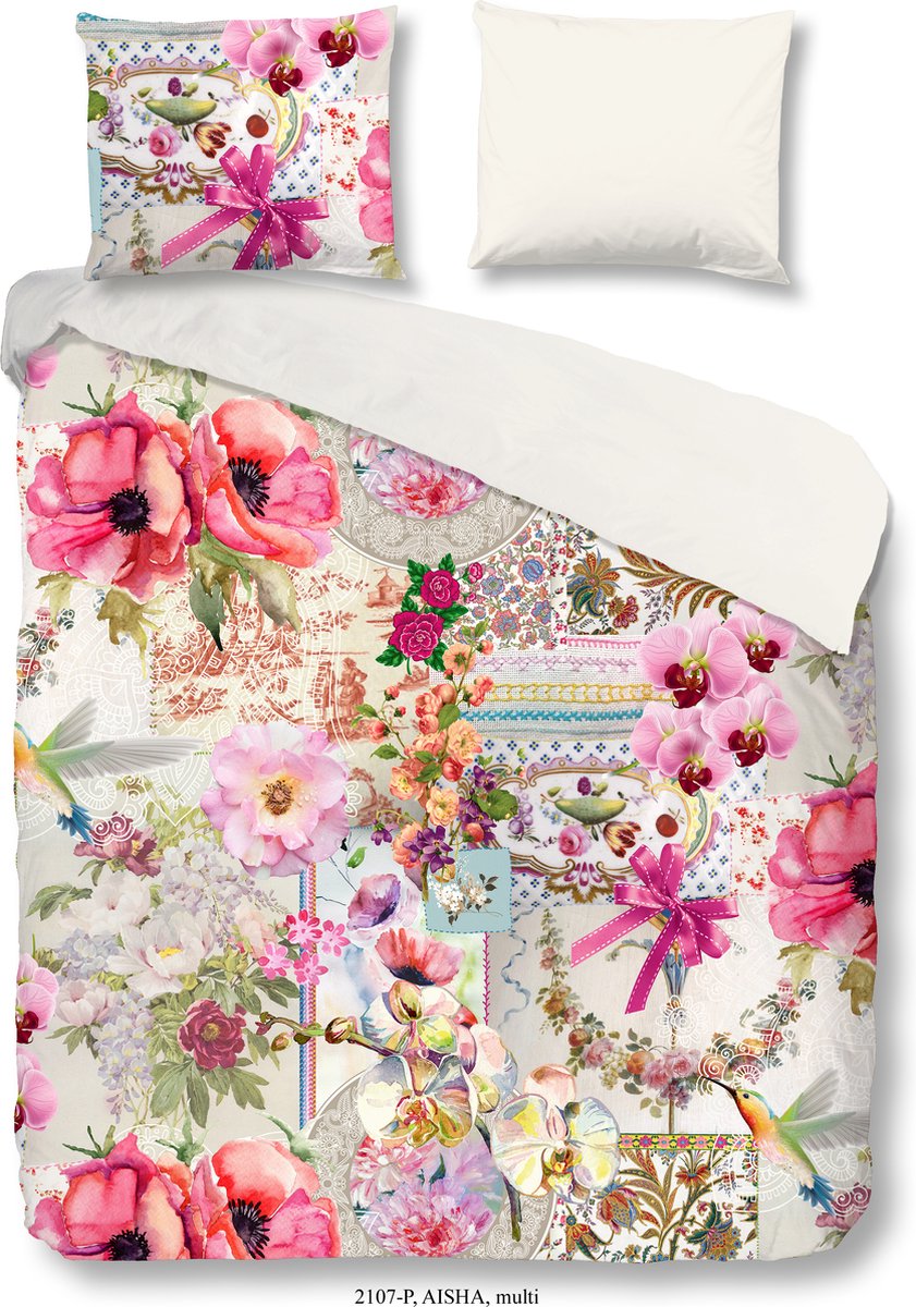 Good Morning Aisha Dekbedovertrek - Katoen - Lits-jumeaux - 240x200/220 cm - Multi